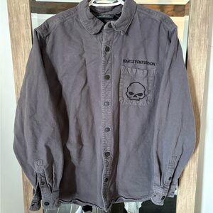 Harley-Davidson Charcoal Button-Up Shirt